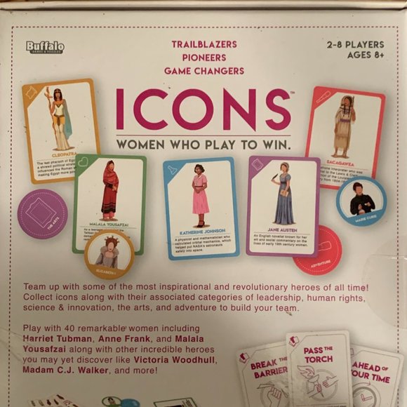 NIB Sealed ICONS Game Empowering Women History Trailblazers RBG - Picture 4 of 12